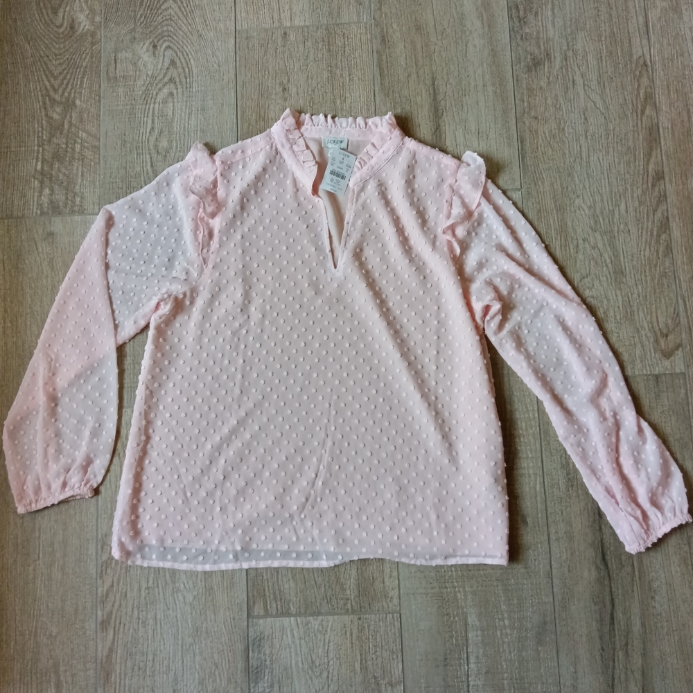 J Crew pink blouse